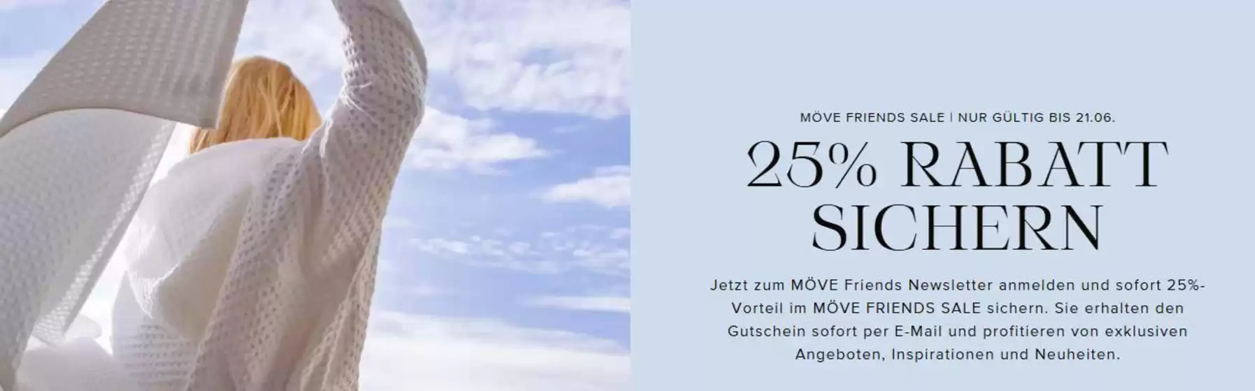 Möve Katalog | 25% Rabatt Sichern | 2026-06-11T00:00:00.000Z - 2026-06-21T00:00:00.000Z