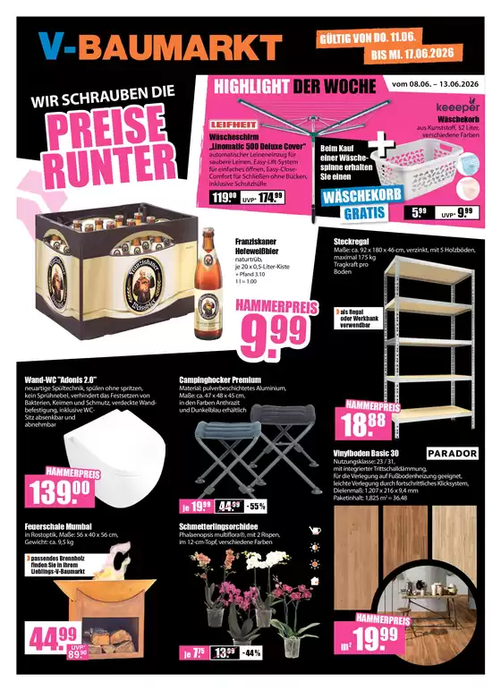 V Baumarkt Katalog in Essenbach | Top-Deals für alle Kunden | 2026-06-11T00:00:00.000Z - 2026-06-17T00:00:00.000Z