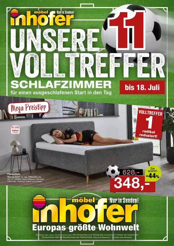 Möbel Inhofer Katalog in Ilshofen | UNSERE VOLLTREFFER - SCHLAFZIMMER | 2026-06-11T00:00:00.000Z - 2026-07-18T00:00:00.000Z