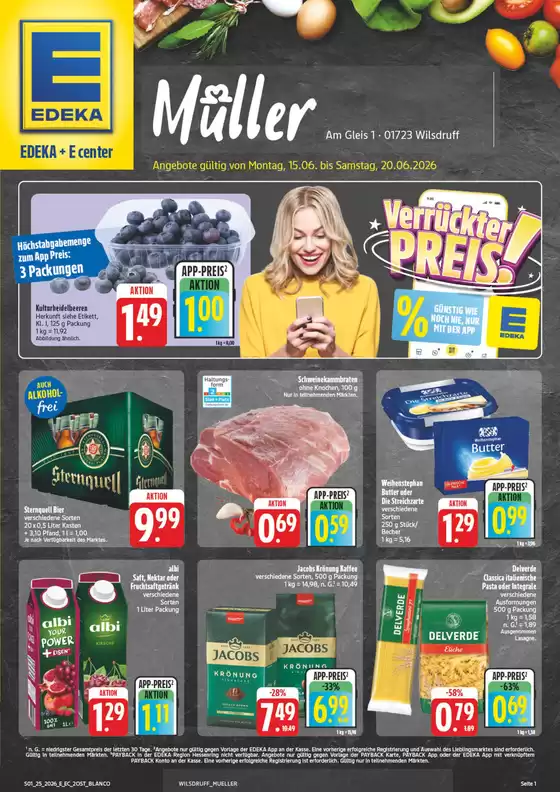EDEKA Prospekt in Wilsdruff | NativeX EDEKA Nordbayern KW25 | 2026-06-14T00:00:00.000Z - 2026-06-20T00:00:00.000Z