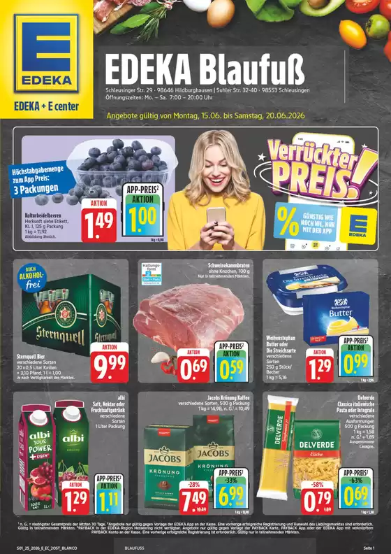 EDEKA Prospekt in Schleusingen | NativeX EDEKA Nordbayern KW25 | 2026-06-14T00:00:00.000Z - 2026-06-20T00:00:00.000Z
