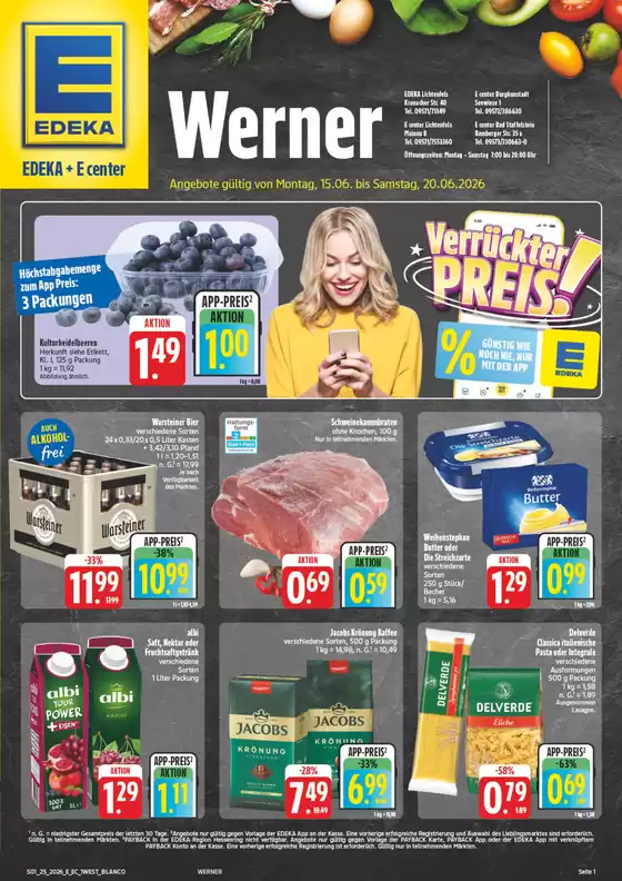 EDEKA Prospekt in Lichtenfels (Oberfranken) | NativeX EDEKA Nordbayern KW25 | 2026-06-14T00:00:00.000Z - 2026-06-20T00:00:00.000Z