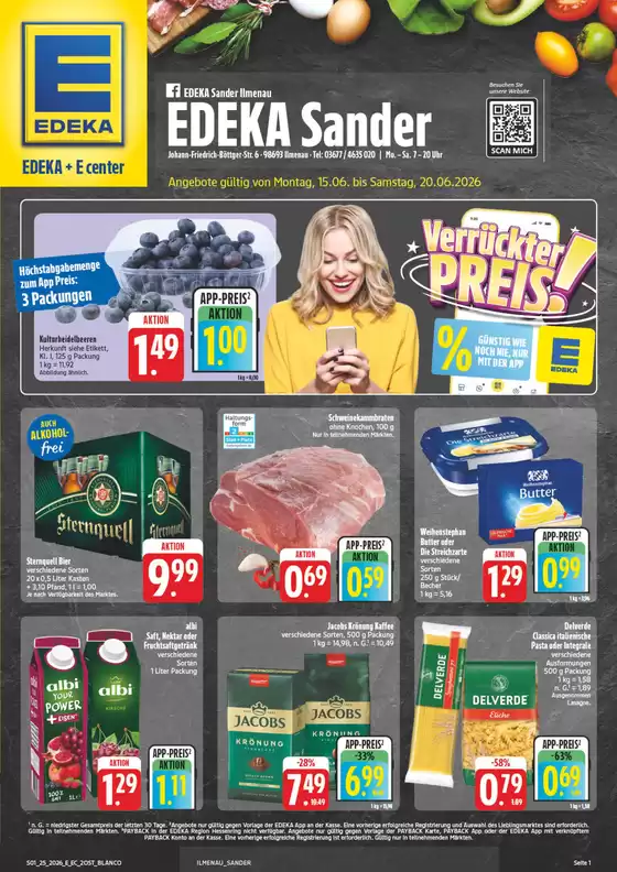 EDEKA Prospekt in Ilmenau | NativeX EDEKA Nordbayern KW25 | 2026-06-14T00:00:00.000Z - 2026-06-20T00:00:00.000Z