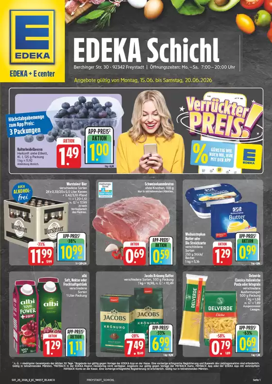 EDEKA Prospekt in Freystadt | NativeX EDEKA Nordbayern KW25 | 2026-06-14T00:00:00.000Z - 2026-06-20T00:00:00.000Z