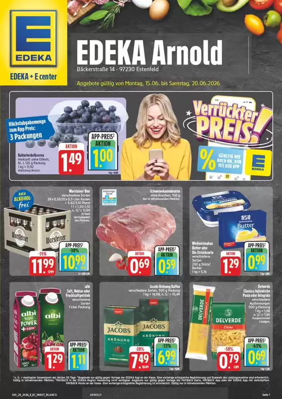 EDEKA Prospekt in Estenfeld | NativeX EDEKA Nordbayern KW25 | 2026-06-14T00:00:00.000Z - 2026-06-20T00:00:00.000Z