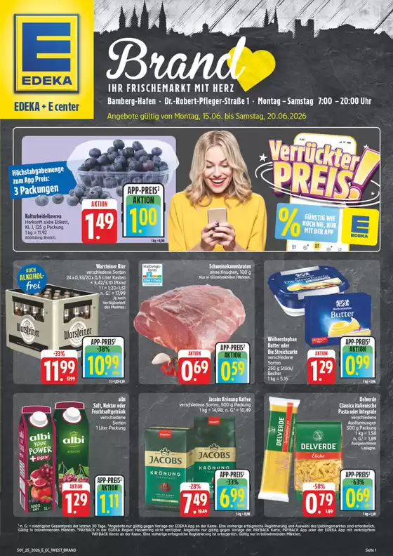 EDEKA Prospekt in Bamberg | NativeX EDEKA Nordbayern KW25 | 2026-06-14T00:00:00.000Z - 2026-06-20T00:00:00.000Z
