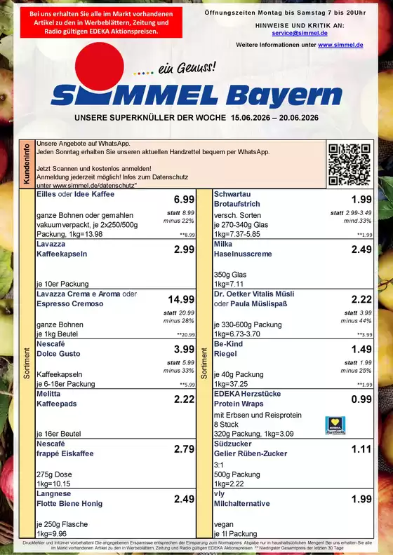 Simmel Katalog | Simmel flugblatt | 2026-06-15T00:00:00.000Z - 2026-06-20T00:00:00.000Z