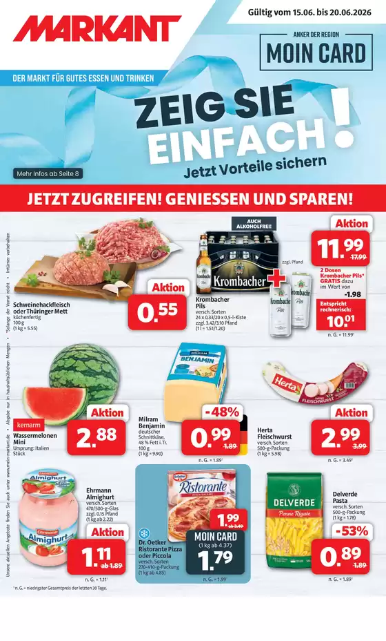 Markant Markt Katalog | DER MARKT FÜR GUTES ESSEN UND TRINKEN | 2026-06-15T00:00:00.000Z - 2026-06-20T00:00:00.000Z