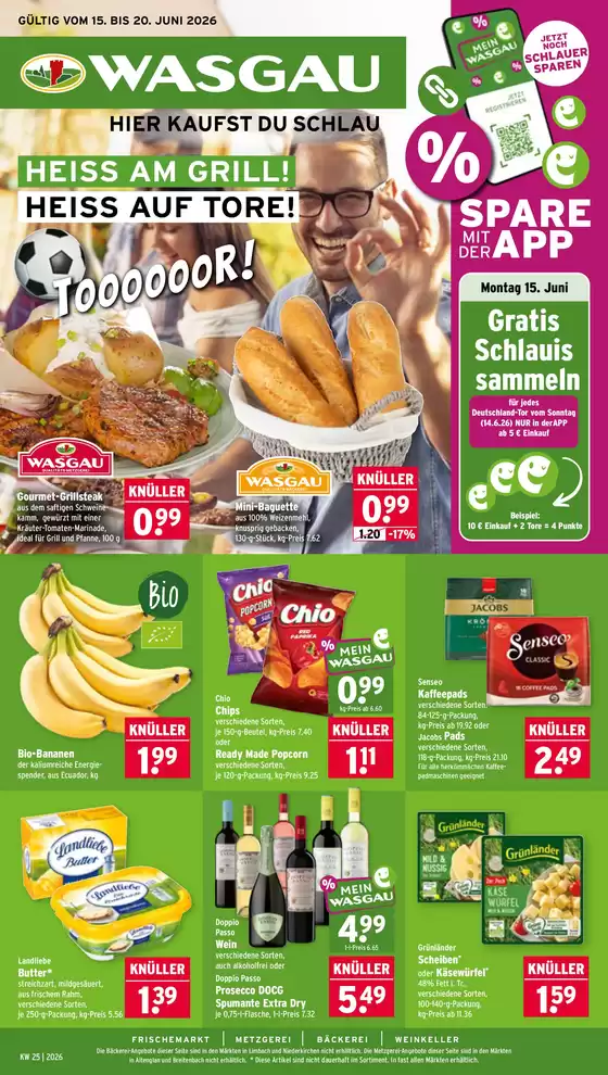 Wasgau Katalog in Edingen-Neckarhausen | Wasgau flugblatt | 2026-06-15T00:00:00.000Z - 2026-06-20T00:00:00.000Z