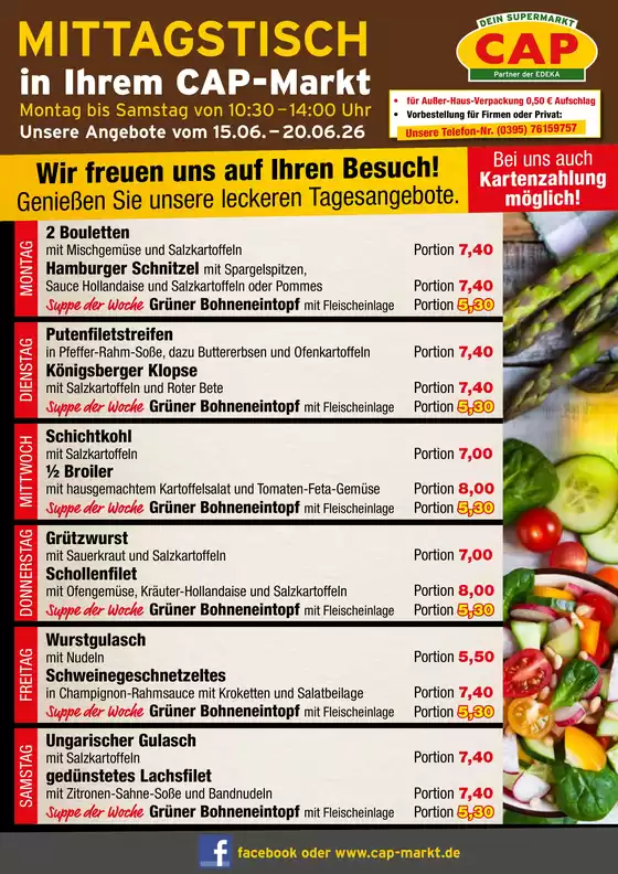 CAP Markt Katalog in Pfinztal | Unsere besten Deals für Sie | 2026-06-15T00:00:00.000Z - 2026-06-20T00:00:00.000Z