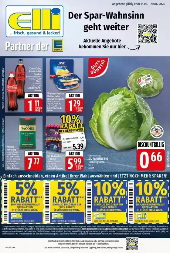 Elli Markt Katalog | Elli Markt flugblatt | 2026-06-15T00:00:00.000Z - 2026-06-20T00:00:00.000Z