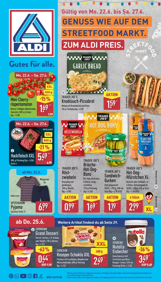 Aldi Nord Reisen Katalog | Aktuelle Sonderaktionen | 2026-06-22T00:00:00.000Z - 2026-06-27T00:00:00.000Z
