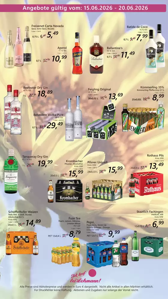 Getränke Lehmann Katalog | Get The Bigg Sale`` | 2026-06-15T00:00:00.000Z - 2026-06-20T00:00:00.000Z
