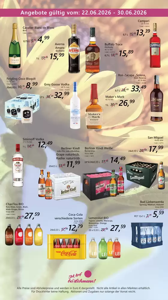 Getränke Lehmann Katalog | Angebote ` | 2026-06-22T00:00:00.000Z - 2026-06-30T00:00:00.000Z