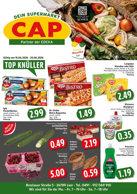 CAP Markt Katalog in Wonsheim | Unsere besten Deals für Sie | 2026-06-15T00:00:00.000Z - 2026-06-20T00:00:00.000Z