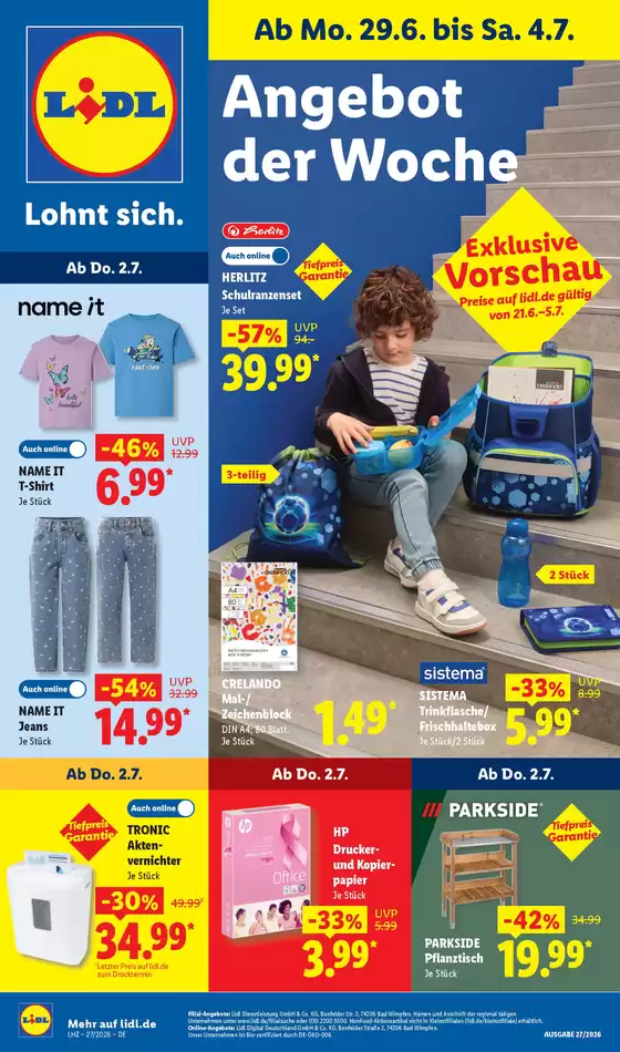 Lidl Prospekt in Wolfsburg | 29.06.2026 04.07.2026 | 2026-06-29T00:00:00.000Z - 2026-07-04T00:00:00.000Z