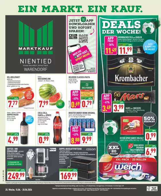 Marktkauf Katalog in Erzhausen | Tolle Rabatte auf ausgewählte Produkte | 2026-06-15T00:00:00.000Z - 2026-06-20T00:00:00.000Z