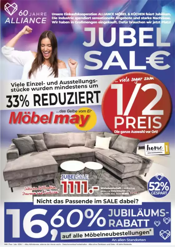 Möbel May Prospekt in Kaiserslautern | 1/2 Preis | 2026-06-16T00:00:00.000Z - 2026-06-30T00:00:00.000Z