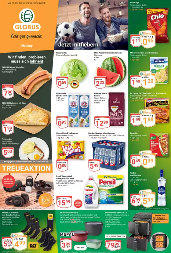 Globus Katalog | Attraktive Sonderangebote für alle | 2026-06-15T00:00:00.000Z - 2026-06-20T00:00:00.000Z
