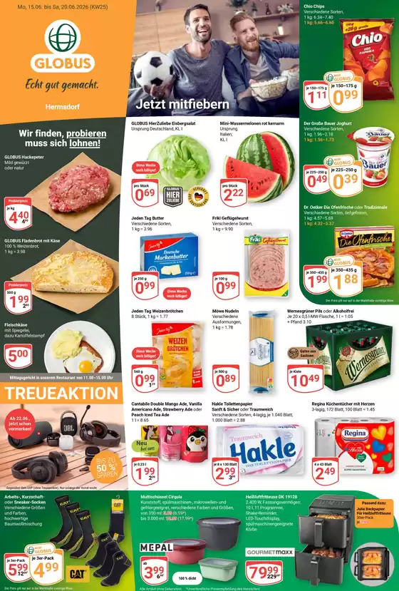 Globus Katalog | Aktuelle Sonderaktionen | 2026-06-15T00:00:00.000Z - 2026-06-20T00:00:00.000Z