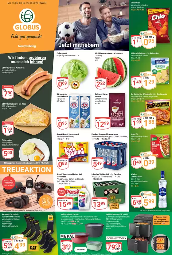 Globus Katalog | Tolle Rabatte auf ausgewählte Produkte | 2026-06-15T00:00:00.000Z - 2026-06-20T00:00:00.000Z