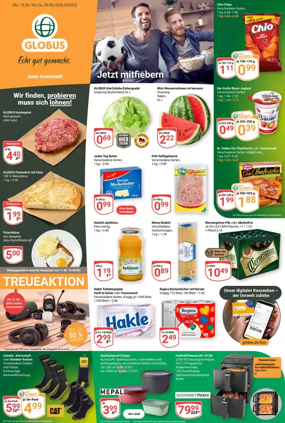 Globus Katalog | Exklusive Deals für unsere Kunden | 2026-06-15T00:00:00.000Z - 2026-06-20T00:00:00.000Z