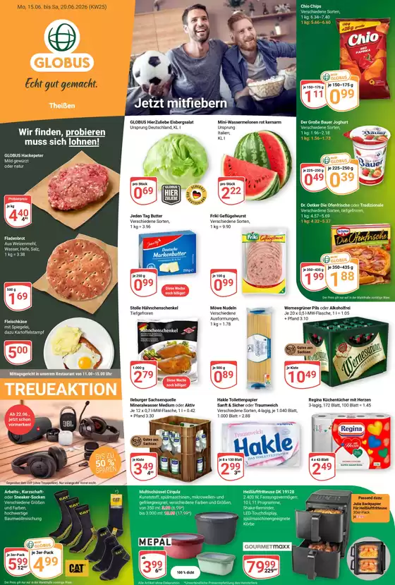 Globus Katalog | Tolles Angebot für Schnäppchenjäger | 2026-06-15T00:00:00.000Z - 2026-06-20T00:00:00.000Z