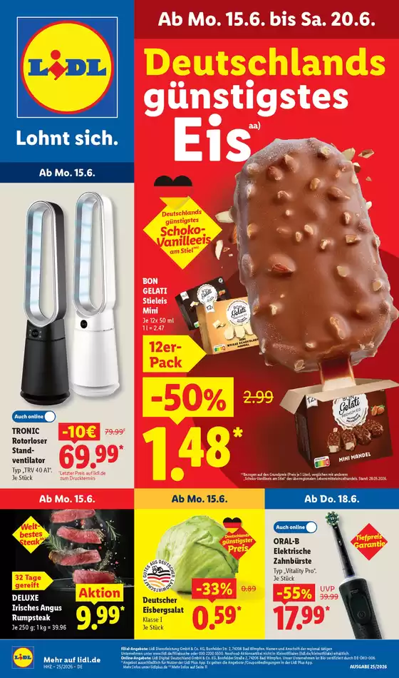 Lidl Prospekt in Bad Neustadt an der Saale | 15.06.2026 20.06.2026 | 2026-06-15T00:00:00.000Z - 2026-06-20T00:00:00.000Z