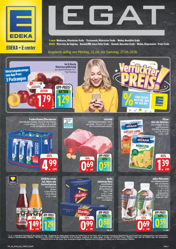 EDEKA Prospekt in Tirschenreuth | NativeX EDEKA Nordbayern KW26 | 2026-06-21T00:00:00.000Z - 2026-06-27T00:00:00.000Z
