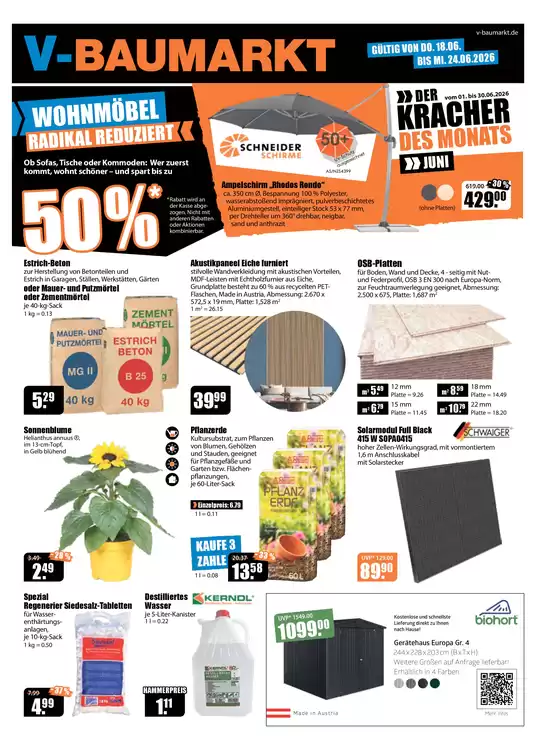 V Baumarkt Katalog | Exklusive Deals und Schnäppchen | 2026-06-18T00:00:00.000Z - 2026-06-24T00:00:00.000Z
