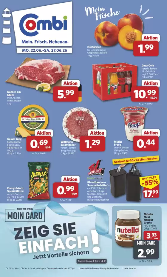 Combi Markt Katalog | Markt - Angebote | 2026-06-22T00:00:00.000Z - 2026-06-27T00:00:00.000Z