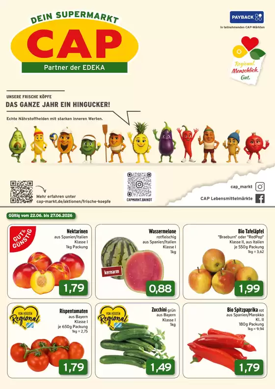 CAP Markt Katalog | Aktuelle Deals und Angebote | 2026-06-22T00:00:00.000Z - 2026-06-27T00:00:00.000Z