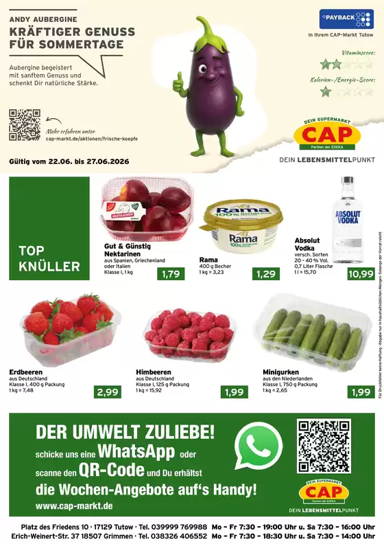 CAP Markt Katalog | Top-Deals und Rabatte | 2026-06-22T00:00:00.000Z - 2026-06-27T00:00:00.000Z
