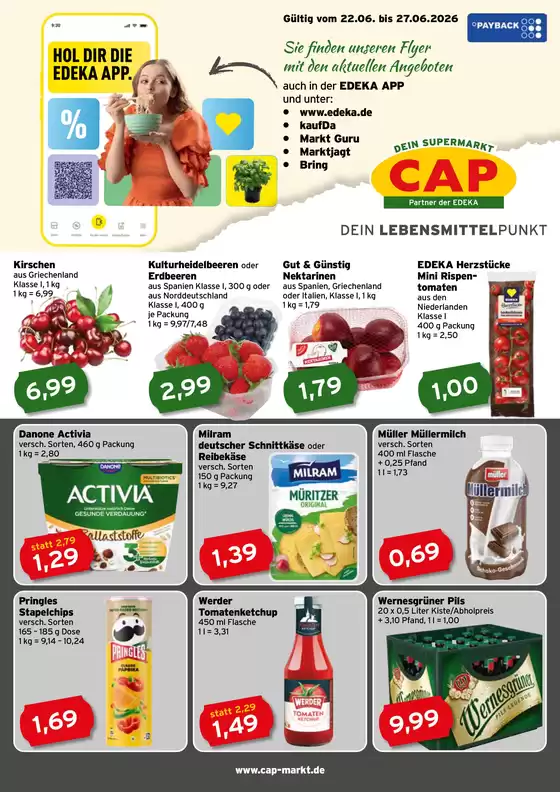 CAP Markt Katalog | Top-Angebote für Sparfüchse | 2026-06-22T00:00:00.000Z - 2026-06-27T00:00:00.000Z