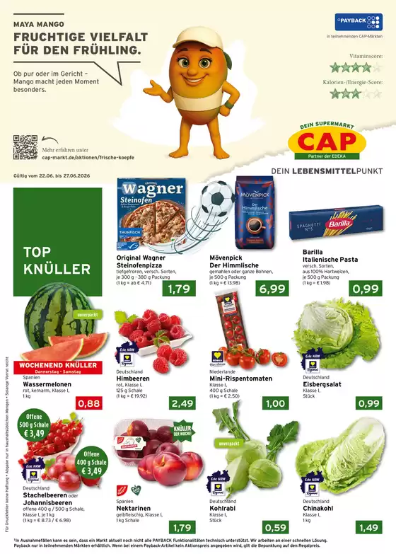 CAP Markt Katalog | Rabatte und Aktionen | 2026-06-22T00:00:00.000Z - 2026-06-27T00:00:00.000Z