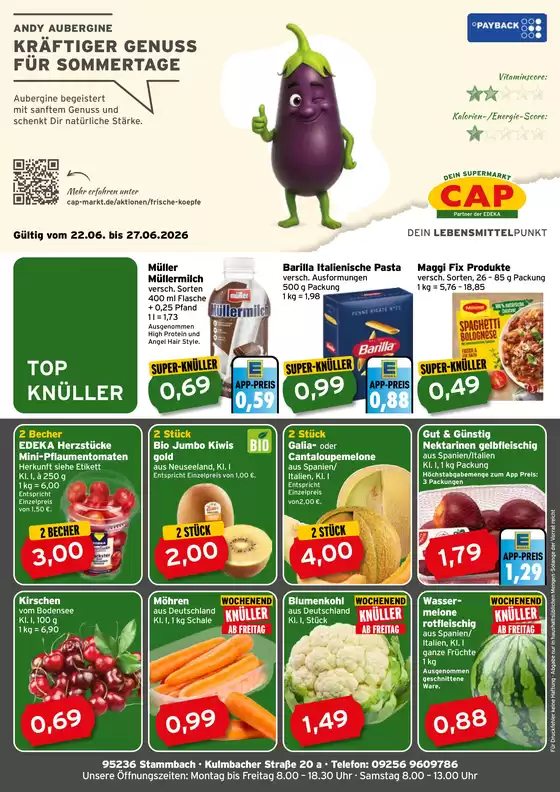 CAP Markt Katalog in Unterensingen | Top-Angebote für Sparfüchse | 2026-06-22T00:00:00.000Z - 2026-06-27T00:00:00.000Z