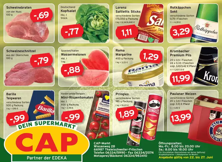 CAP Markt Katalog | Unsere besten Angebote für Sie | 2026-06-22T00:00:00.000Z - 2026-06-27T00:00:00.000Z
