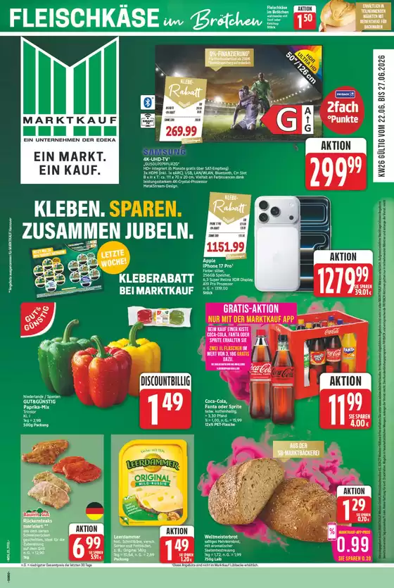 Marktkauf Katalog | Exklusive Deals und Schnäppchen | 2026-06-22T00:00:00.000Z - 2026-06-27T00:00:00.000Z