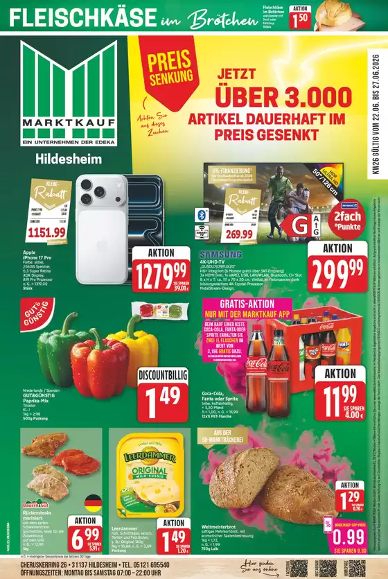 Marktkauf Prospekt in Finsing | Unsere besten Deals für Sie | 2026-06-22T00:00:00.000Z - 2026-06-27T00:00:00.000Z