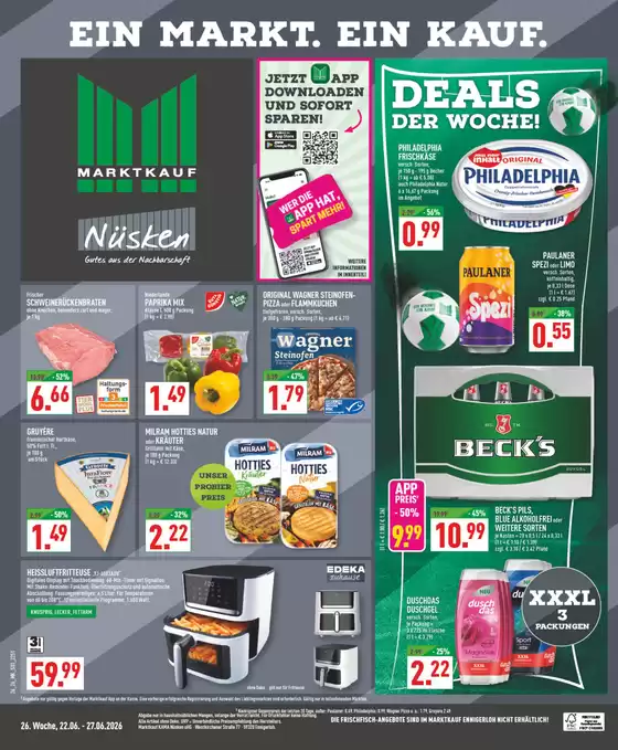 Marktkauf Katalog in Großdubrau | Aktuelle Schnäppchen und Angebote | 2026-06-22T00:00:00.000Z - 2026-06-27T00:00:00.000Z