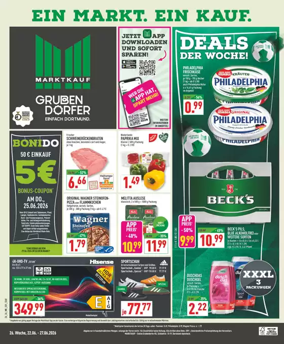 Marktkauf Katalog | Tolle Rabatte auf ausgewählte Produkte | 2026-06-22T00:00:00.000Z - 2026-06-27T00:00:00.000Z