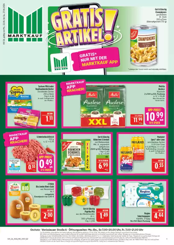 Marktkauf Katalog | Jetzt sparen mit unseren Deals | 2026-06-22T00:00:00.000Z - 2026-06-27T00:00:00.000Z
