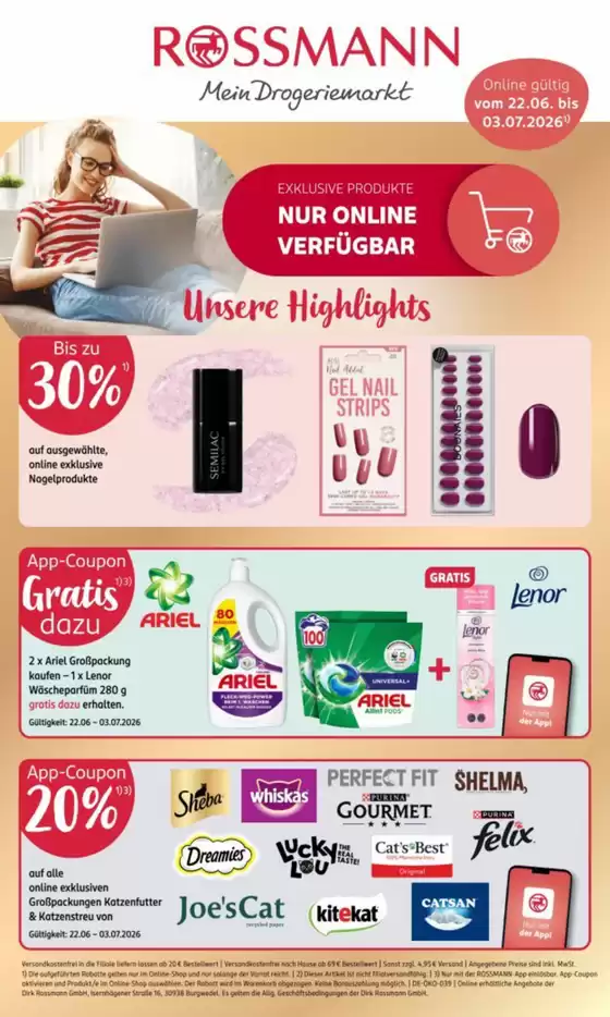 Rossmann Katalog in Görlitz | Jetzt sparen mit unseren Deals | 2026-06-22T00:00:00.000Z - 2026-07-03T00:00:00.000Z