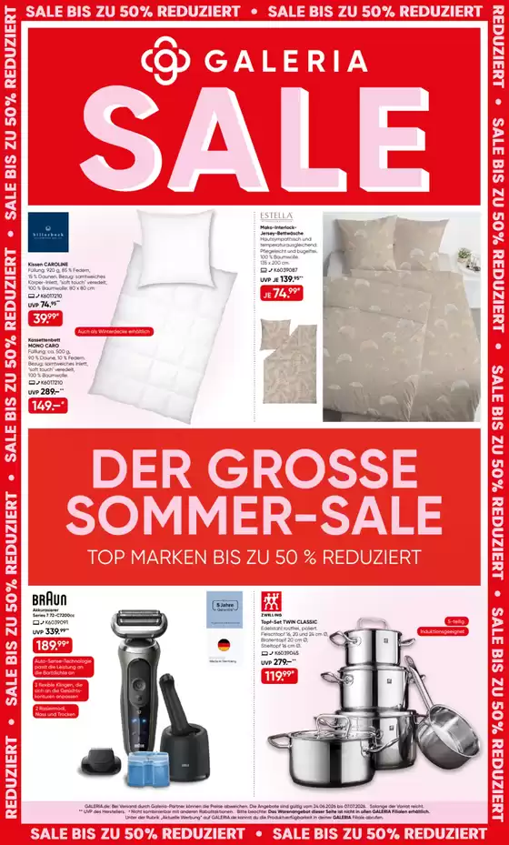 Galeria Karstadt Kaufhof Katalog | Galeria Karstadt Kaufhof Angebote | 2026-06-24T00:00:00.000Z - 2026-07-07T00:00:00.000Z