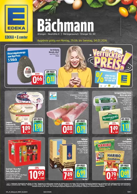 EDEKA Katalog in Fischbachtal | NativeX EDEKA Nordbayern KW27 | 2026-06-28T00:00:00.000Z - 2026-07-04T00:00:00.000Z