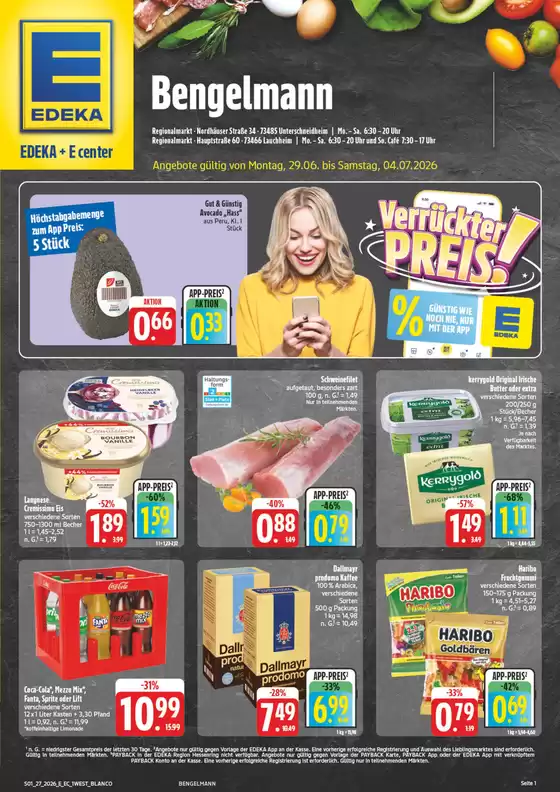 EDEKA Prospekt in Heuchlingen | NativeX EDEKA Nordbayern KW27 | 2026-06-28T00:00:00.000Z - 2026-07-04T00:00:00.000Z