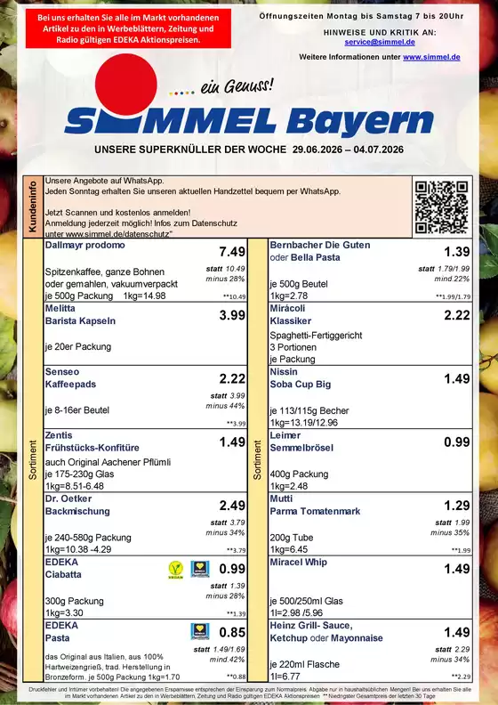 Simmel Katalog | Simmel flugblatt | 2026-06-29T00:00:00.000Z - 2026-07-04T00:00:00.000Z