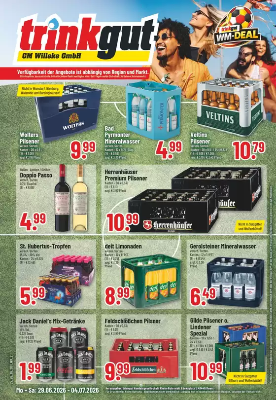 trinkgut Katalog | Aktuelle Deals und Angebote | 2026-06-29T00:00:00.000Z - 2026-07-04T00:00:00.000Z