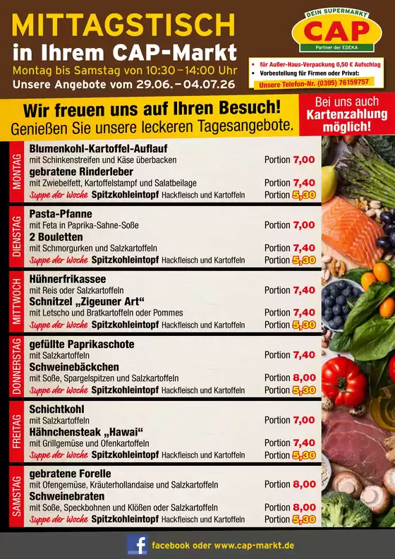 CAP Markt Katalog in Berngau | Attraktive Sonderangebote für alle | 2026-06-29T00:00:00.000Z - 2026-07-04T00:00:00.000Z