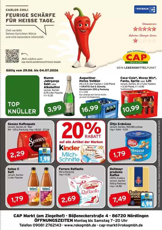 CAP Markt Katalog in Berngau | Große Auswahl an Angeboten | 2026-06-29T00:00:00.000Z - 2026-07-04T00:00:00.000Z